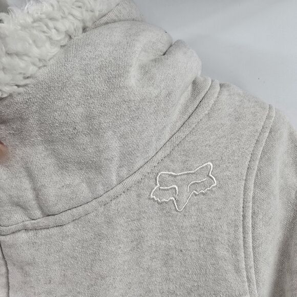 Vintage Fox Racing Sasquatch Zip Hoodie Fur Lined Monogram Logo Y2K Women Sz XL - Picture 3 of 7
